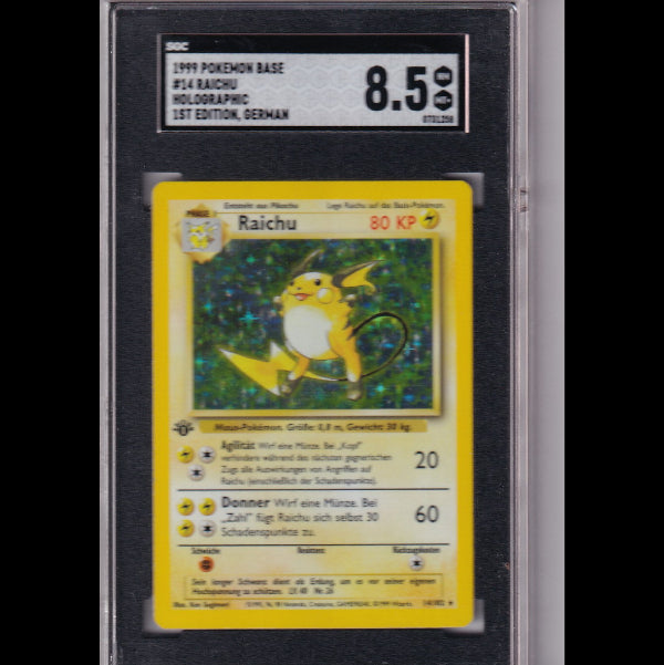 1st Edition Raichu Holo German SGC 8.5
